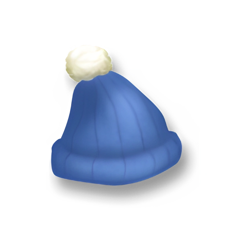 Blue Woolly Hat (x50)